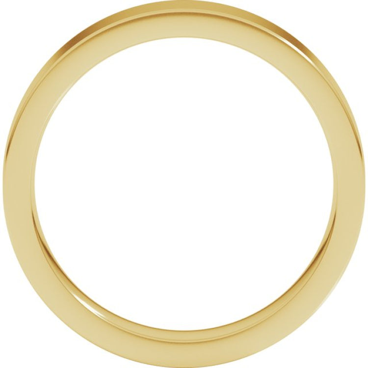 18K Yellow Gold 4 mm Comfort-Fit Flat Band Size 5.5
