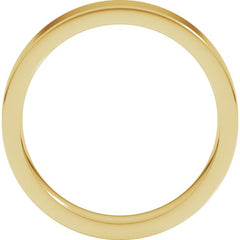 18K Yellow Gold 4 mm Comfort-Fit Flat Band Size 5.5