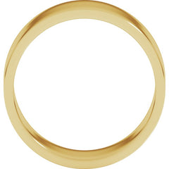 14K Yellow Gold 8 mm Flat Band Size 10