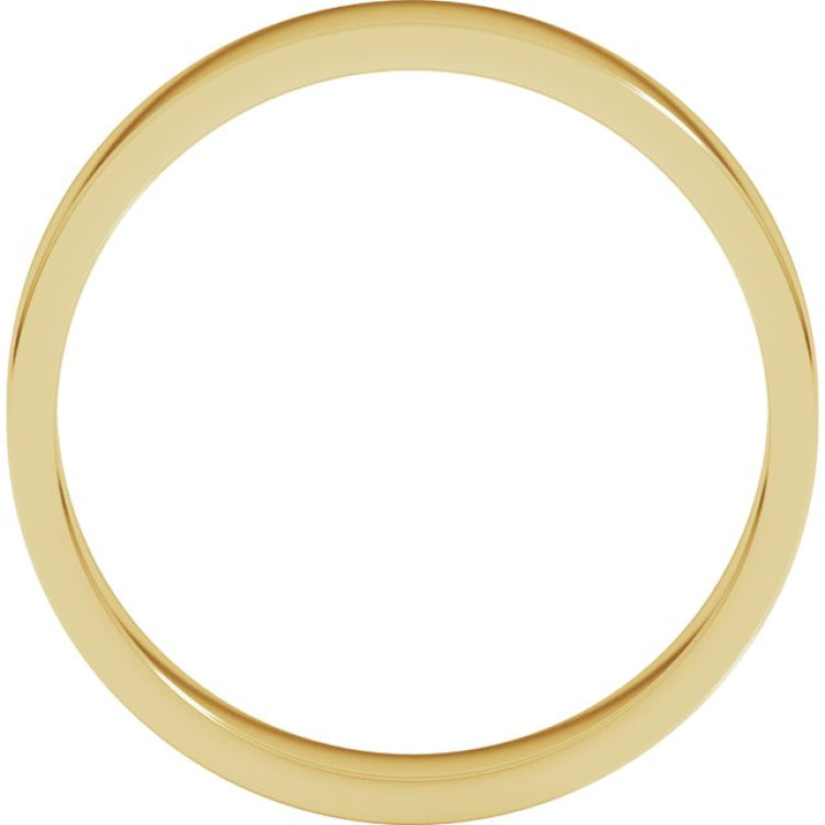 18K Yellow Gold 4 mm Flat Band Size 4