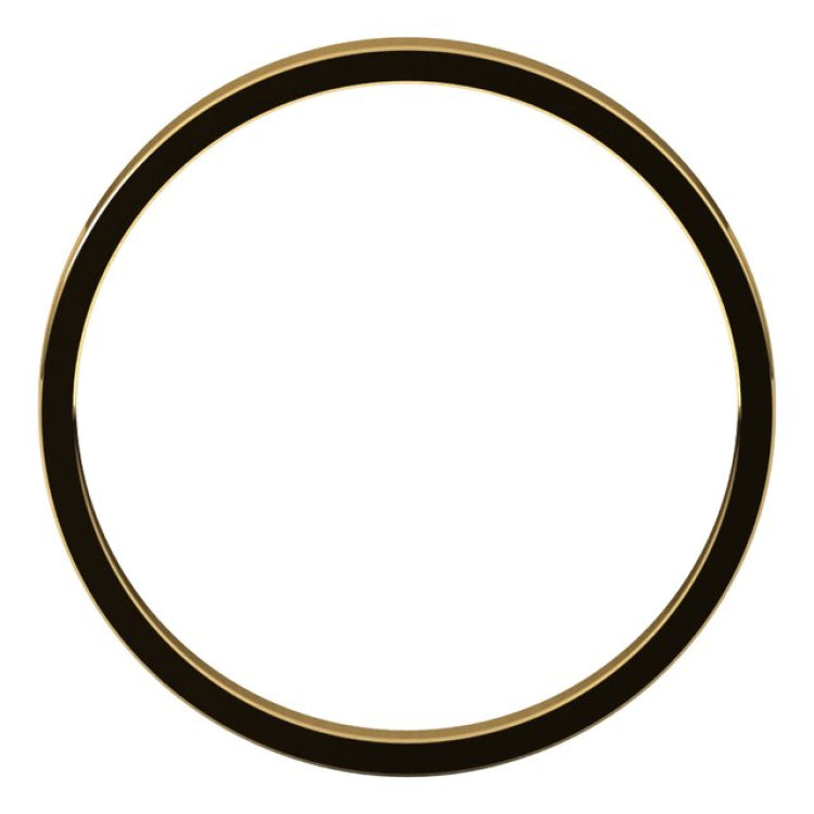14K Yellow Gold 2 mm Ultra-Lightweight Flat Band Size 8
