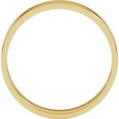 10K Yellow Gold 4 mm Ultra-Lightweight Flat Band Size 7