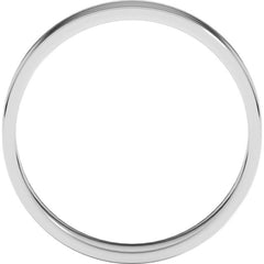 10K White Gold 4 mm Ultra-Lightweight Flat Band Size 9