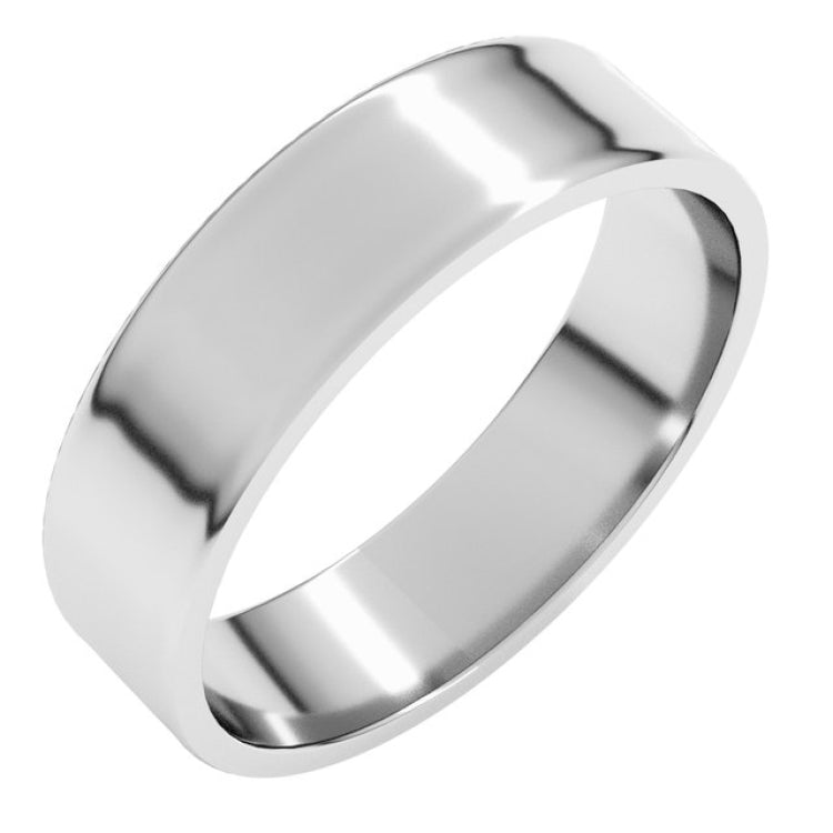 Platinum 5 mm Ultra-Lightweight Flat Band Size 5.5