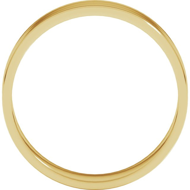 10K Yellow Gold 5 mm Ultra-Lightweight Flat Band Size 6