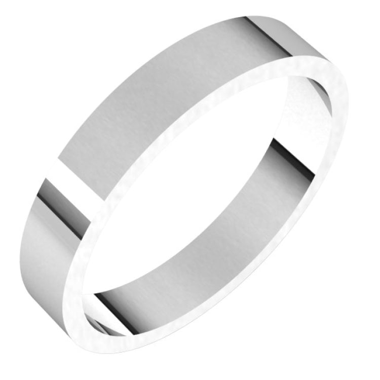 Sterling Silver 3.5 mm Flat Band Size 8