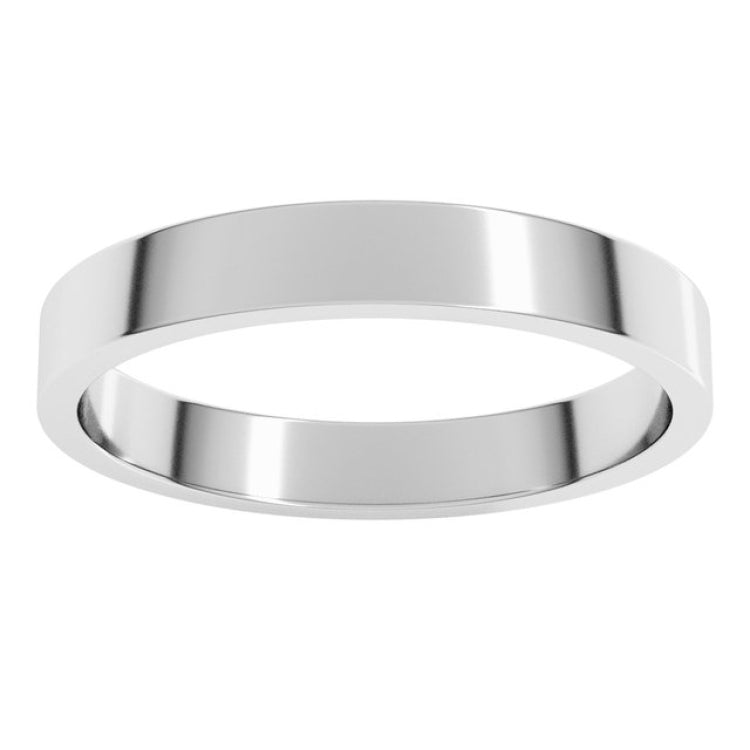 Platinum 3 mm Flat Band Size 5
