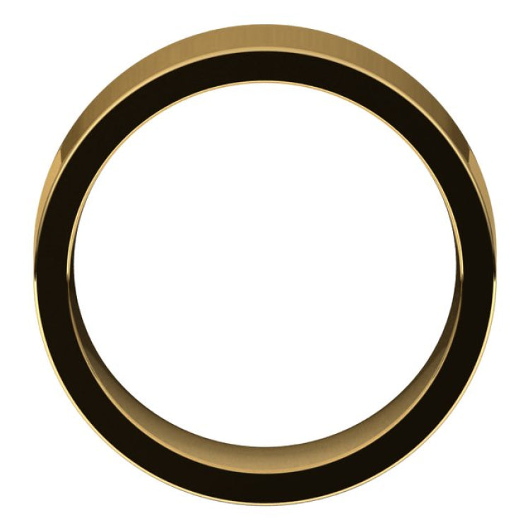 14K Yellow Gold 8 mm Comfort-Fit Flat Band Size 10