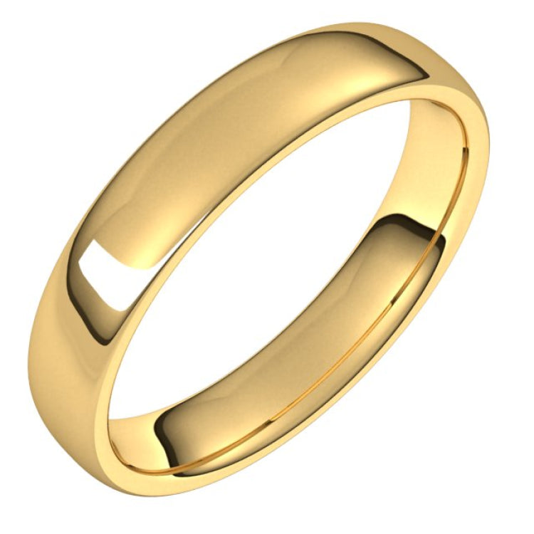 18K Yellow Gold 4.5 mm Comfort-Fit European-Style Band Size 8.5