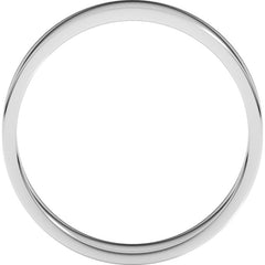 Sterling Silver 4.5 mm Flat Band Size 8