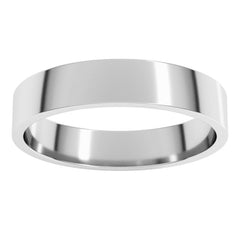 Sterling Silver 4.5 mm Flat Band Size 8