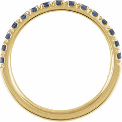 14K Yellow Gold Natural Alexandrite Stackable Ring