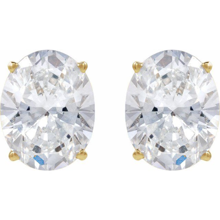 14K Yellow Gold 1/3 CTW Lab-Grown Diamond Earrings