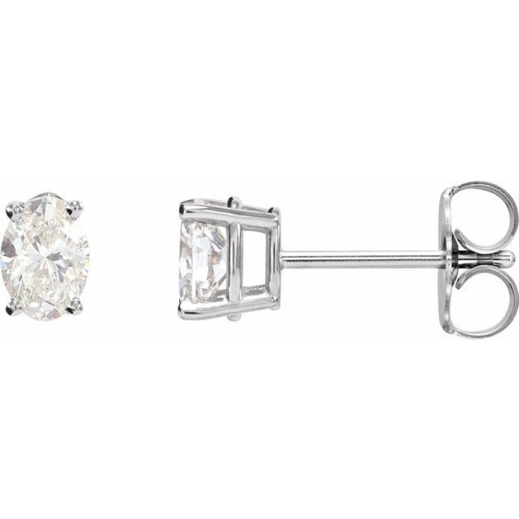 Sterling Silver 1/3 CTW Lab-Grown Diamond Earrings