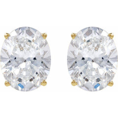 14K Yellow Gold 2 CTW Lab-Grown Diamond Earrings
