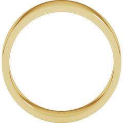 14K Yellow Gold 6 mm Flat Band Size 12