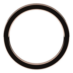 14K Rose Gold 2.5 mm Comfort-Fit Flat Band Size 7.5