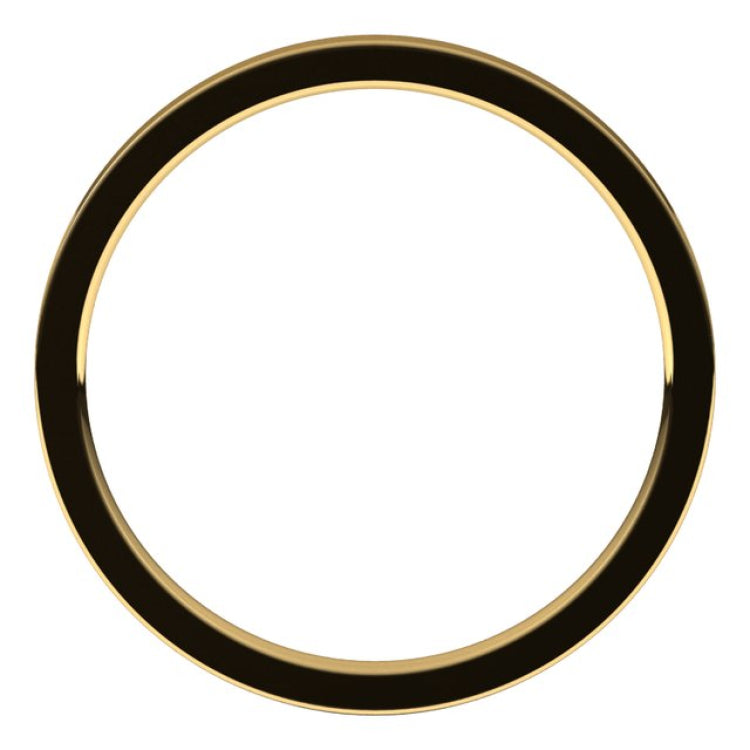 10K Yellow Gold 1.5 mm Flat Comfort Fit Light Band Size 6