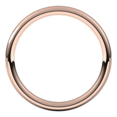 14K Rose Gold 2 mm Comfort-Fit European-Style Band Size 13