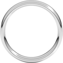 Platinum 4 mm Comfort-Fit European-Style Band Size 7
