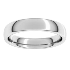 Platinum 4 mm Comfort-Fit European-Style Band Size 7
