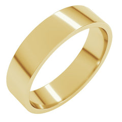 10K Yellow Gold 5.5 mm Flat Band Size 9