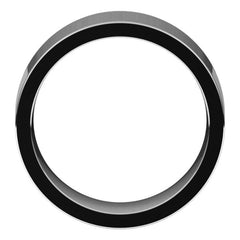 14K White Gold 8 mm Comfort-Fit Flat Band Size 10