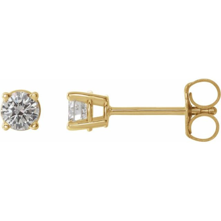 14K Yellow Gold 1/3 CTW Natural Diamond Earrings