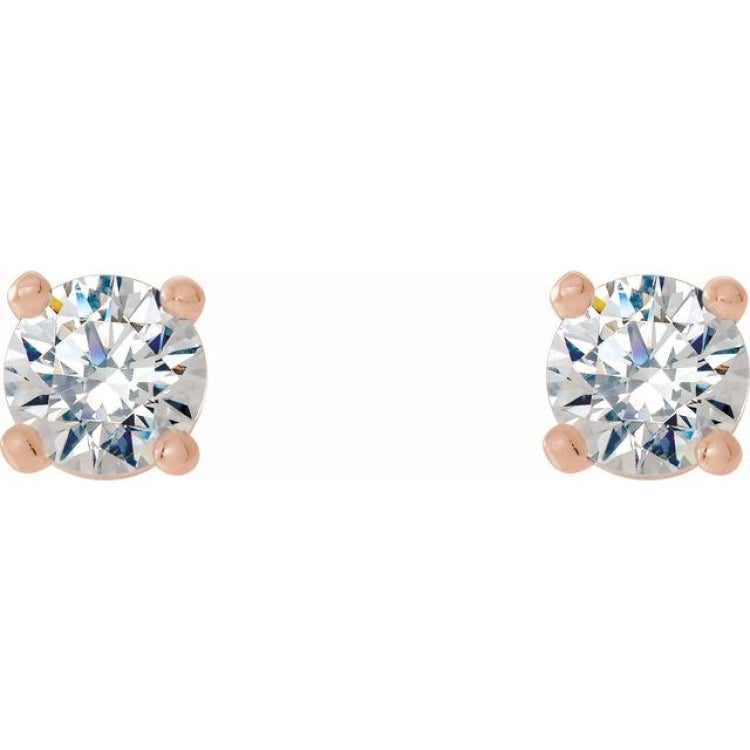 14K Rose Gold 1/4 CTW Natural Diamond Cocktail-Style Earrings