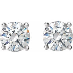 Platinum 1/2 CTW Natural Diamond Cocktail-Style Earrings
