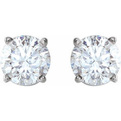 Platinum 1 CTW Natural Diamond Earrings