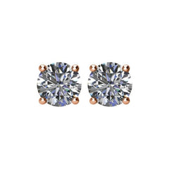 14K Rose Gold 1 1/2 CTW Natural Diamond Earrings