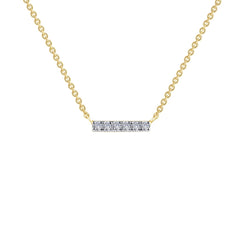 0.09 CTW Dainty Bar Necklace