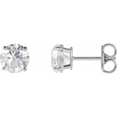 14K Yellow Gold 8 mm Natural Peridot Earrings